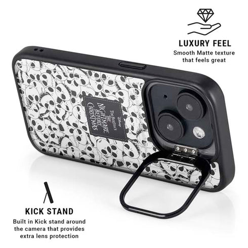 Disney The Nightmare Before Christmas Jack Skellington Pattern iPhone 15 Kickstand Case